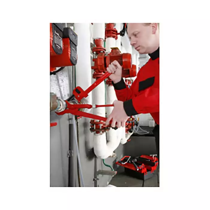Facom Pipe Wrench, 250.0 mm Overall, 34mm Jaw Capacity, Metal Handle, 131A.10