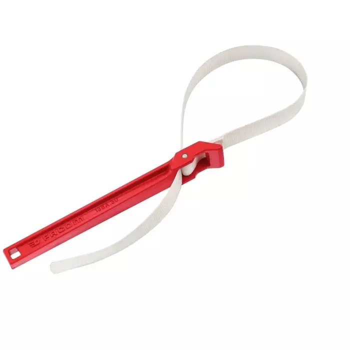 Facom Strap Wrench, 300 mm Overall, 60mm Jaw Capacity, Metal Handle, 138A.17