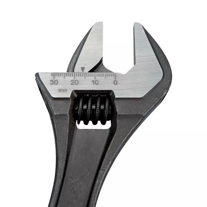 Bahco Adjustable Spanner 380 mm Overall 44 mm Jaw Capacity Metal Handle, 8074 IP