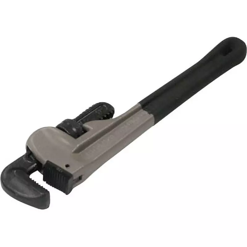 TONE Aluminum Pipe Wrench 70 mm Maximum Jaw Opening for 60 mm, ALPW-350