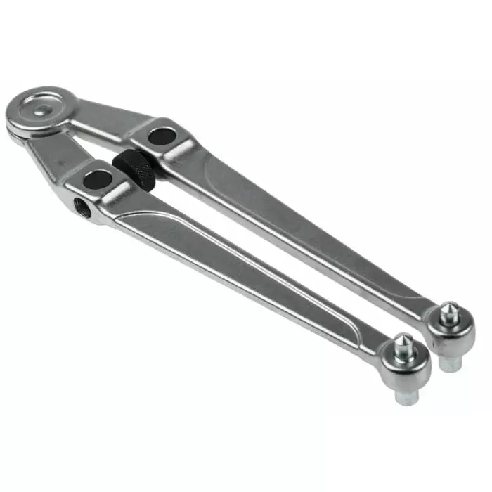 Facom Adjustable Spanner, 245 mm Overall, 100mm Jaw Capacity, Metal Handle, 117.B