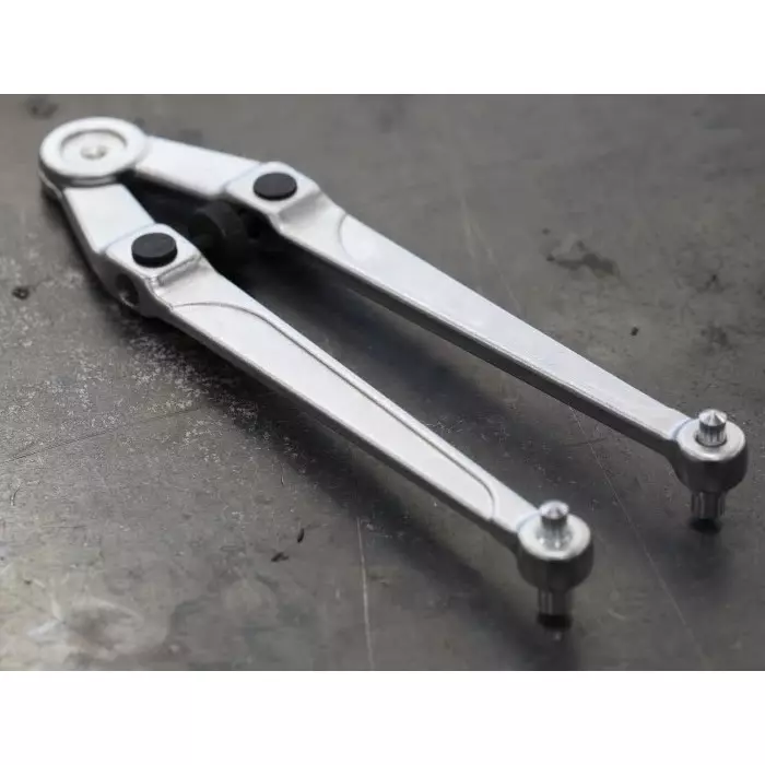 Facom Adjustable Spanner, 245 mm Overall, 100mm Jaw Capacity, Metal Handle, 117.B