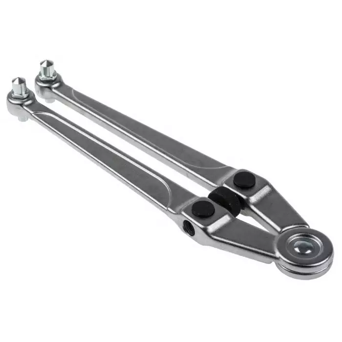 Facom Adjustable Spanner, 245 mm Overall, 100mm Jaw Capacity, Metal Handle, 117.B