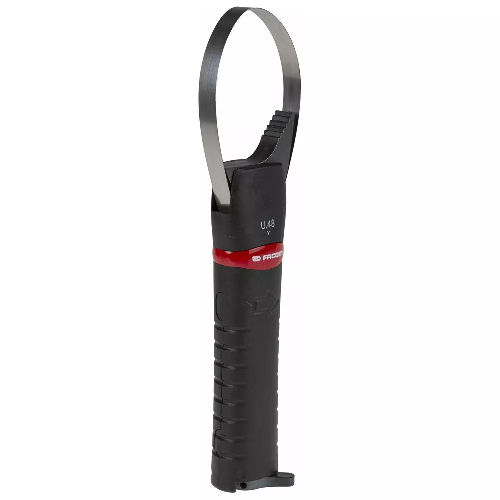 Facom Strap Wrench, 105mm Jaw Capacity, Plastic Handle, U.48PB