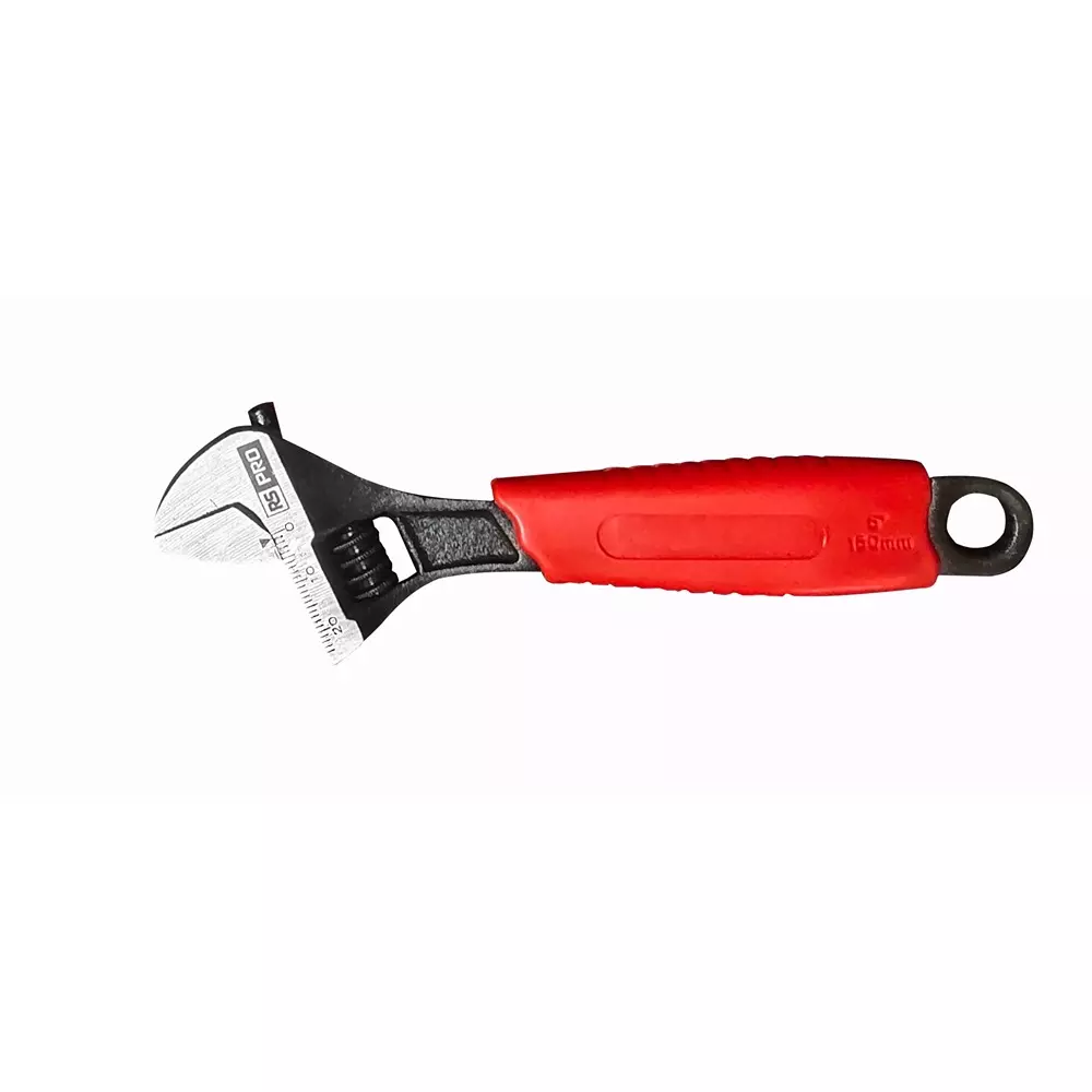 RS PRO Adjustable Spanner Chrome Vanadium Steel Black Phosphate 160 mm Plastic 24 mm, 2821238