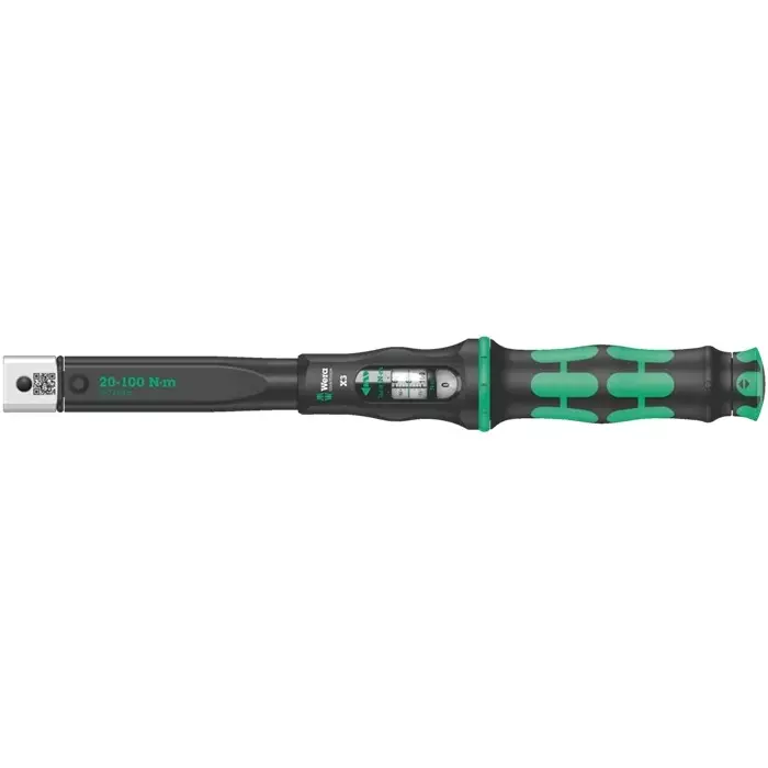 Wera Adjustable Torque Wrench with Lock Function 1/4 Inch (6.35 mm) Drive Size Black 390 mm Wrench Length for Industrial Use, 05075653001