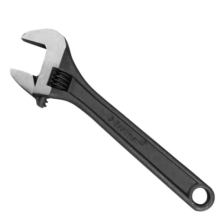 Eastman Adjustable Wrenches Black 450 mm for Industrial Use, E-2051P