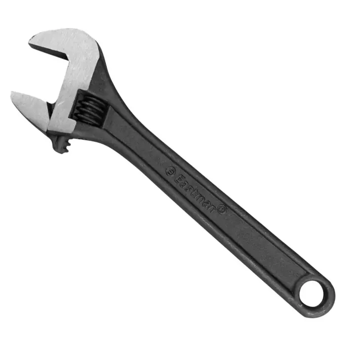 Eastman Adjustable Wrenches Black 600 mm for Industrial Use, E-2051P
