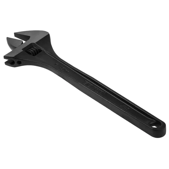 Teng Tools Adjustable Spanner, 450 mm Overall, 60 mm Ja W Capacity, Metal Handle, 4007