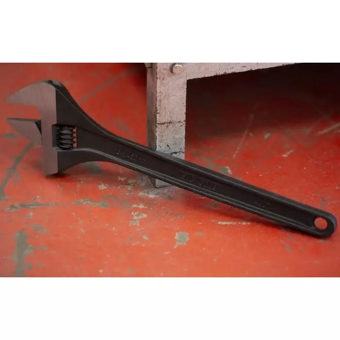 Teng Tools Adjustable Spanner, 450 mm Overall, 60 mm Ja W Capacity, Metal Handle, 4007