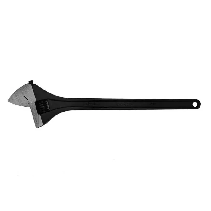 Teng Tools Adjustable Spanner, 600 mm Overall, 62 mm Ja W Capacity, Metal Handle, 4008