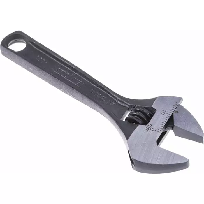 Teng Tools Adjustable Spanner, 100 mm Overall, 17 mm Ja W Capacity, Metal Handle, 4001