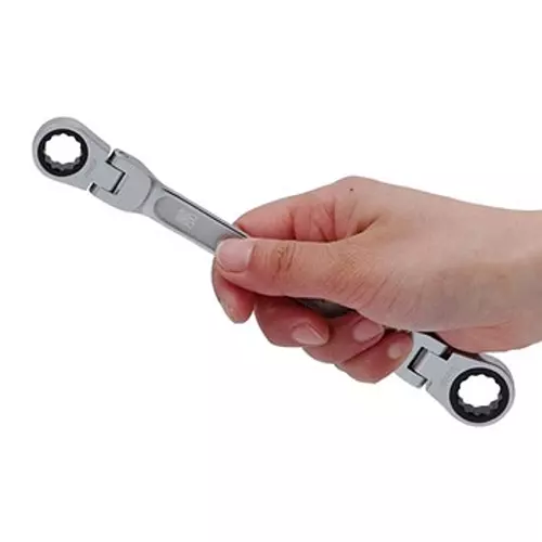 Ktc Double Flex -Head Ratchet BoxWrench 12x14 mm 5 Degree Feed Angle, MR1A-1214F