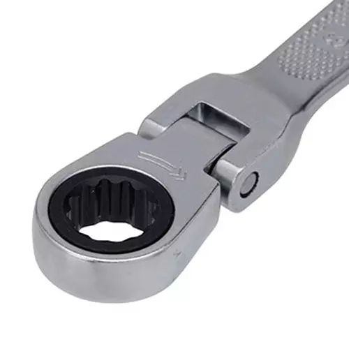 Ktc Double Flex -Head Ratchet BoxWrench 8x10 mm 6 Degree Feed Angle, MR1A-0810F