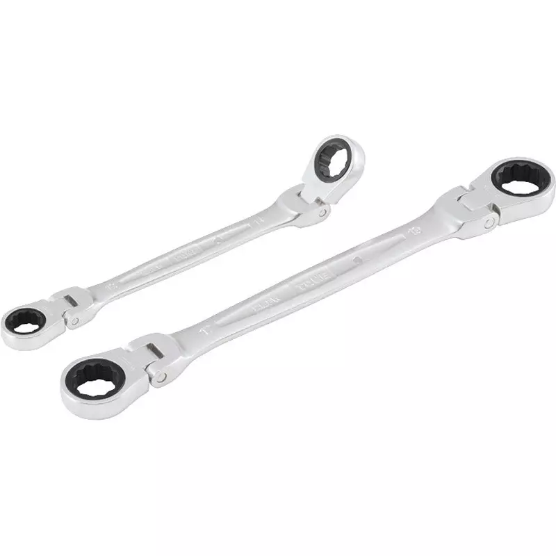 TONE Double-Headed Ratchet Box Wrench 16 x 18 mm, RMFW-1618HP