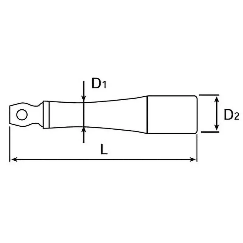 Ktc Swing Extension Bar 30 mm Dimension 9.5 mm Sq. Drive, BE3-030JW