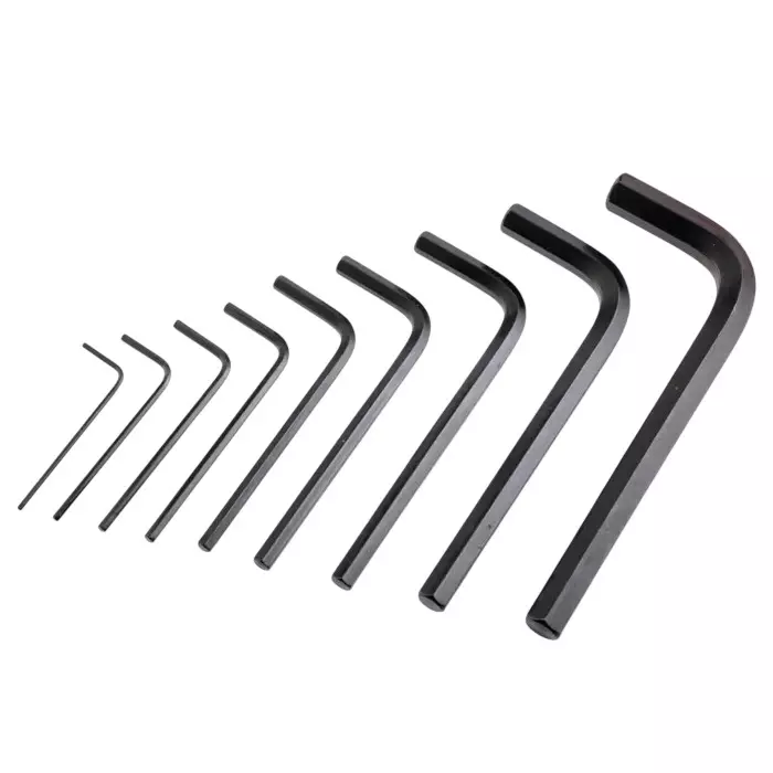 Kennedy L-Handle Hex Key Metric Black Oxide (1.5-10 mm), KEN6012970K (Set of 9)