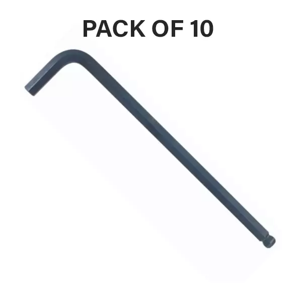 Bondhus ProGuard Ball End L-Wrench Long Type 1.98 mm (5/64 inch) Size and 81 mm Length, 12904 (Pack of 10)