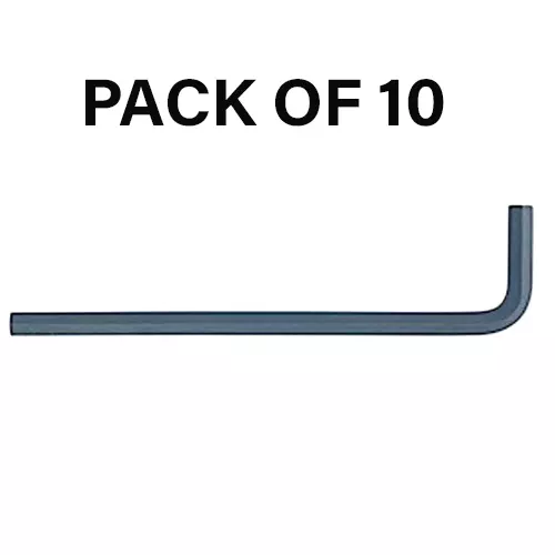 Bondhus ProGuard Hex End L-Wrench Short Type Protanium Steel 2.5 mm Size and 54 mm Length, 13854 (Pack of 10)