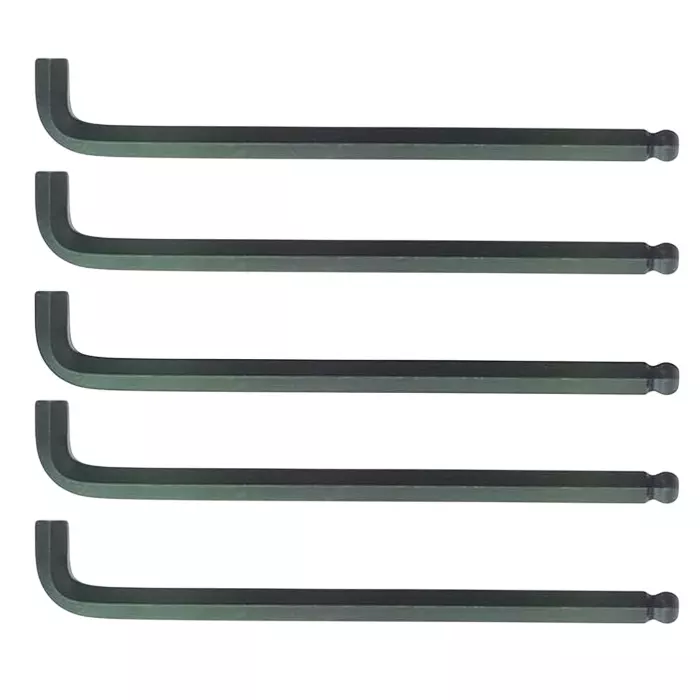 Bondhus ProGuard Stubby Ball End L-Wrench Long Type Protanium Steel 1.5 mm Size and 77 mm Length, 26550 (Pack of 5)