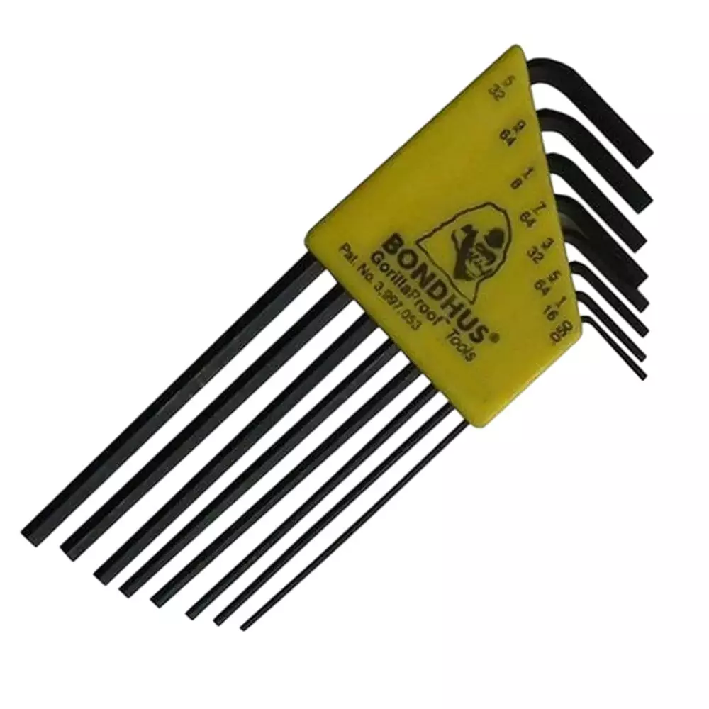 Bondhus ProGuard Hex End L-Wrench Set (8 Pcs), 12132