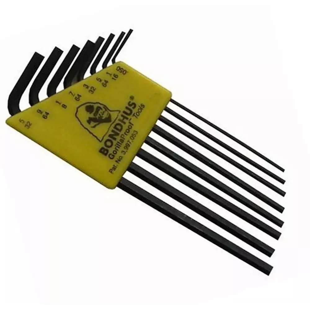 Bondhus ProGuard Hex End L-Wrench Set (8 Pcs), 12132