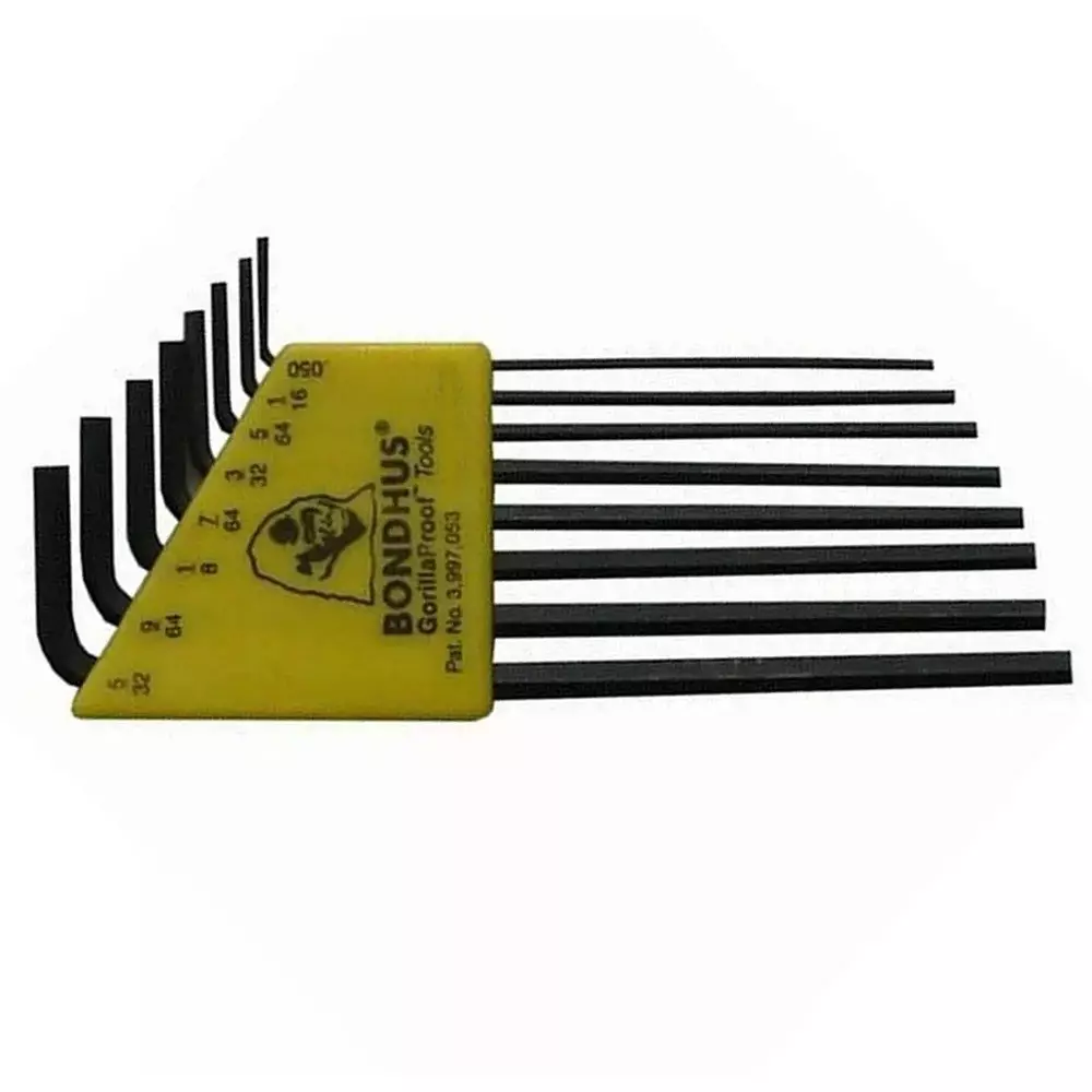 Bondhus ProGuard Hex End L-Wrench Set (8 Pcs), 12132
