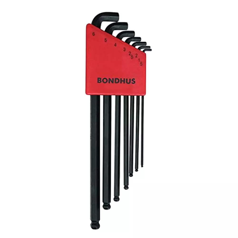 Bondhus ProGuard Stubby Ball End L-Wrench Set (7 Pcs), 16592