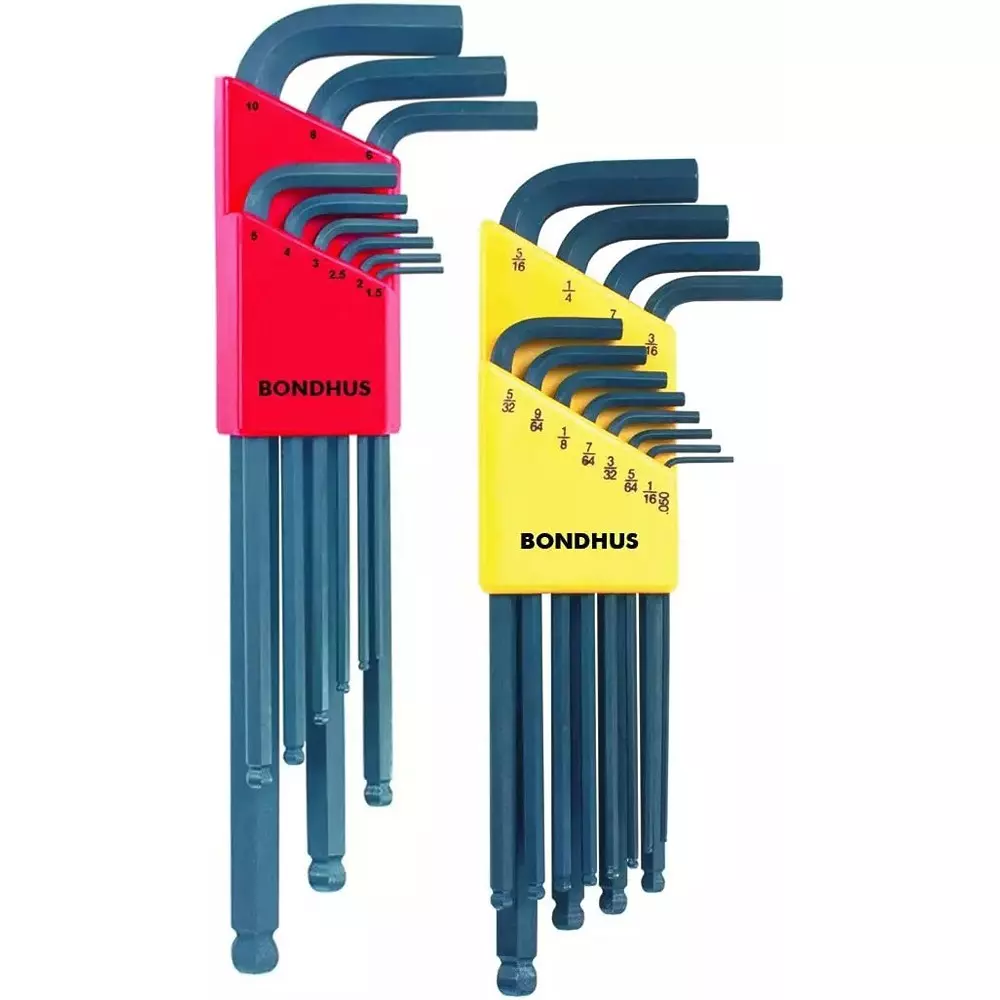Bondhus ProGuard Ball End L-Wrench Set (21 Pcs), 20196
