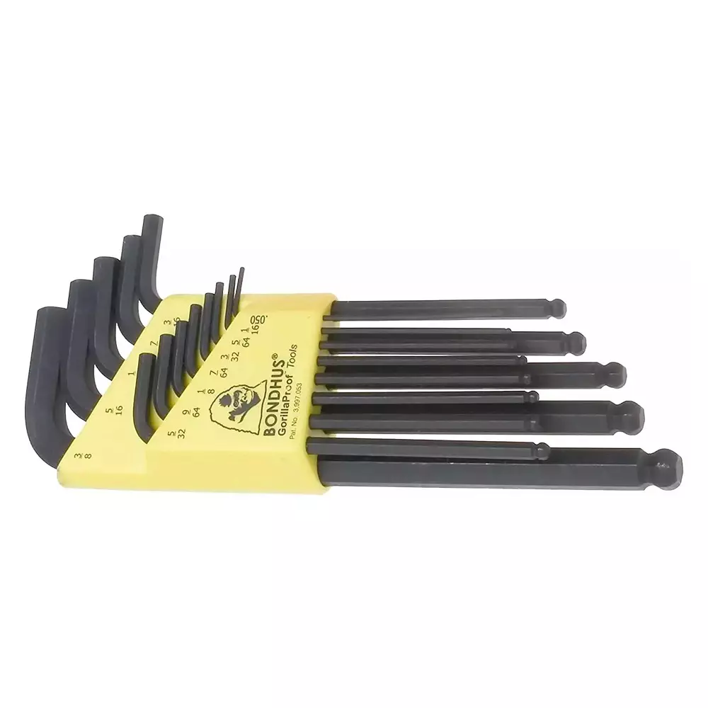 Bondhus ProGuard Ball End L-Wrench Set (10 Pcs), 10938