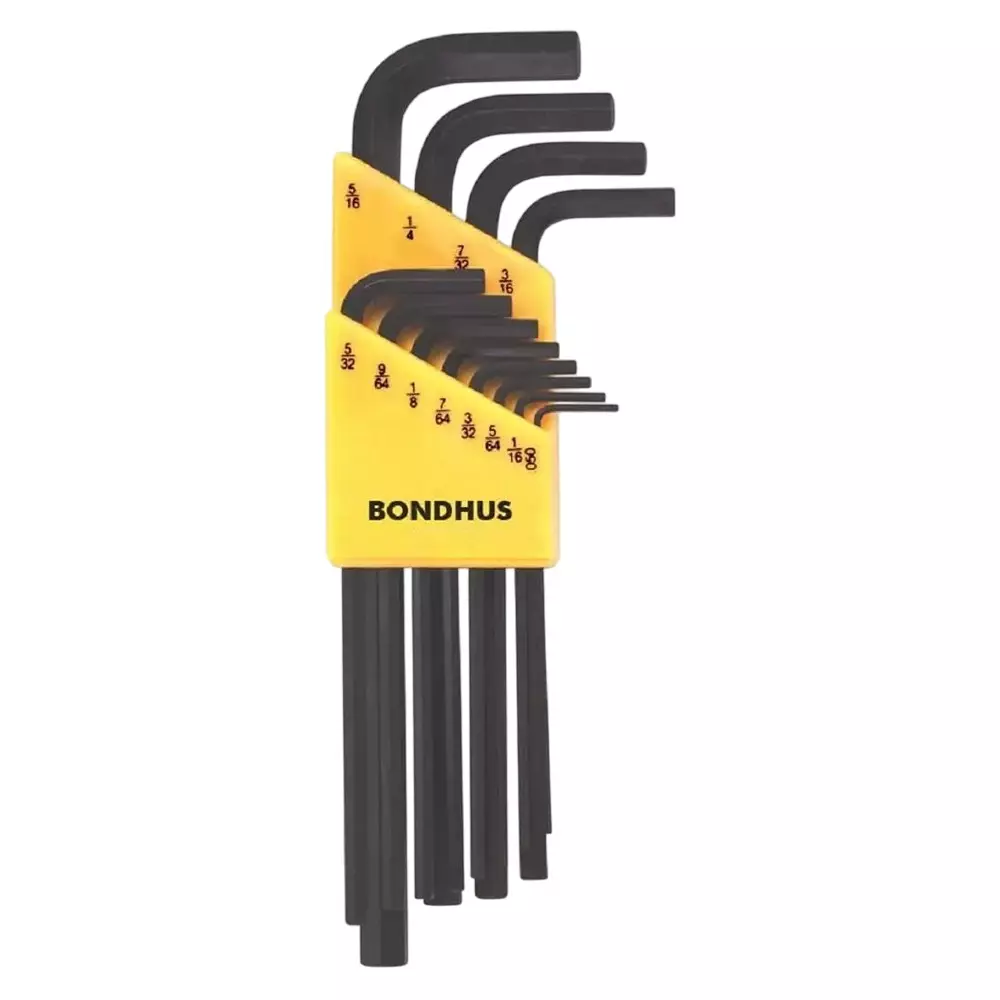 Bondhus ProGuard Hex End L-Wrench Set (12 Pcs), 12136