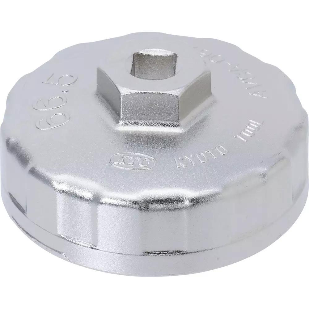 Ktc Cup Type Oil Filter Wrench 66.5 mm 14-Square 9.5 mm Sq. Drive, AVSA-067
