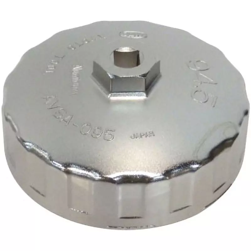 Ktc Cup Type Oil Filter Wrench 94.5 mm 15-Square 9.5 mm Sq. Drive, AVSA-095