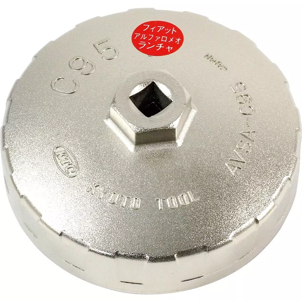 Ktc Cup Type Oil Filter Wrench C79 mm 10-Corner 9.5 mm Sq. Drive, AVSA-C95