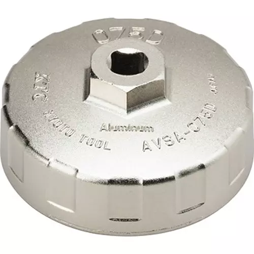 Ktc Cup Type Oil Filter Wrench 74.7 mm 15-Square 9.5 mm Sq. Drive, AVSA075D