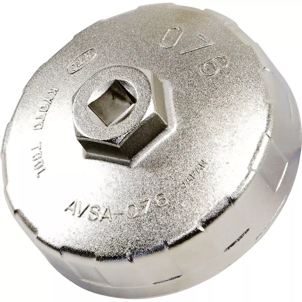 Ktc Cup Type Oil Filter Wrench 76 mm 15-Square 9.5 mm Sq. Drive, AVSA-076