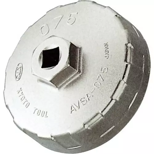 Ktc Cup Type Oil Filter Wrench 75 mm 15-Square 9.5 mm Sq. Drive, AVSA-075