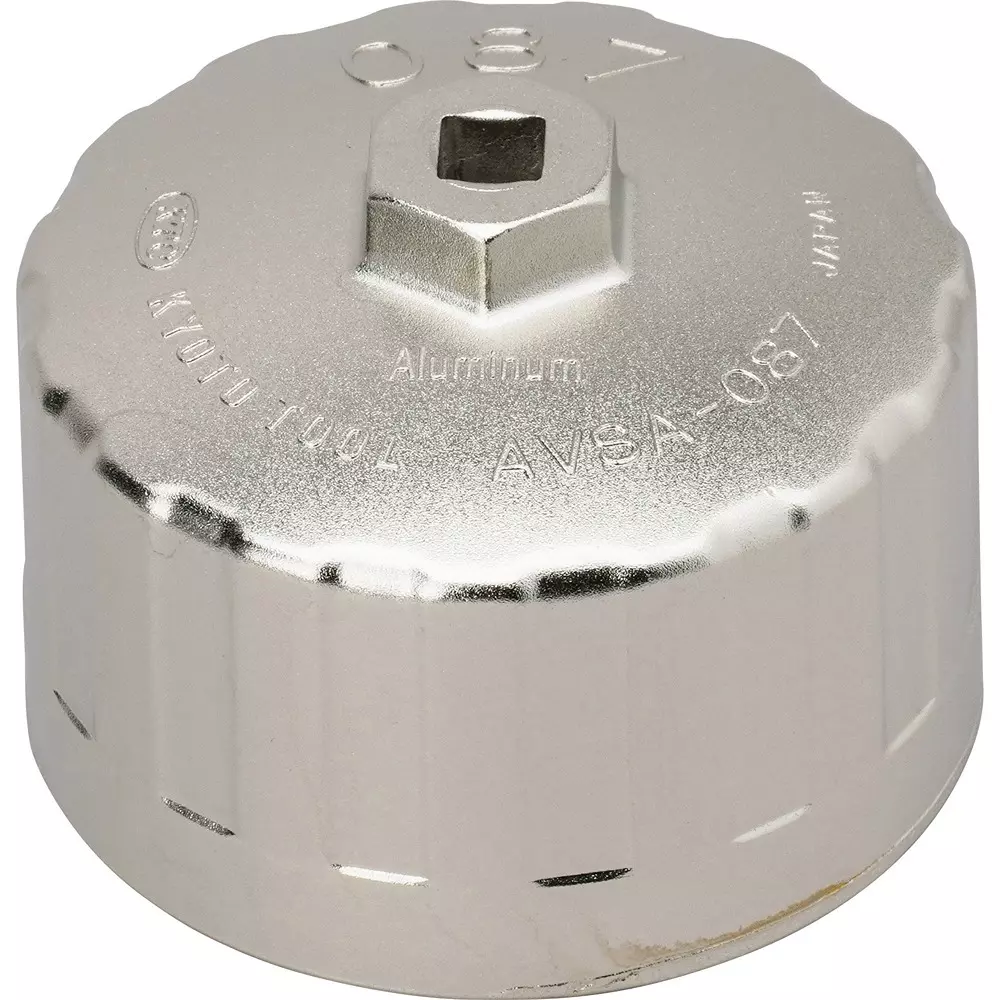 Ktc Cup Type Oil Filter Wrench 87 mm 16-Corner 9.5 mm Sq. Drive, AVSA-087