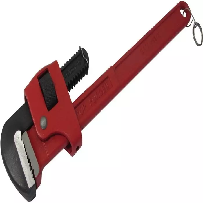 Sam Pipe Wrench 245 mm Overall Angled Tip 10 Jaw, 632-10-FME