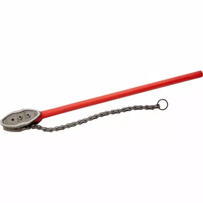 Sam Pipe Wrench 1120 mm Overall Angled Tip 44 Jaw, 639-44