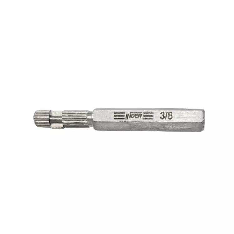 Inder Internal Pipe Wrench Silver Color Metal Body and 3/8 inch (9.52 mm) Size, 338A