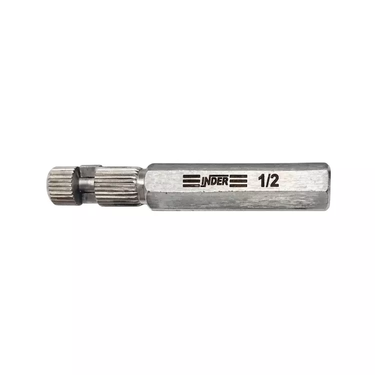 Inder Internal Pipe Wrench Silver Color Metal Body and 1/2 inch (12.7 mm) Size, 338B