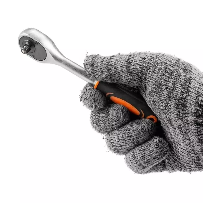 ISMA 28 Pcs Socket & Bits Kits Orange & Silver Chrome Molybdenum Steel Chrome Plated Finish for DIY, Home Repairs & Basic Maintenance