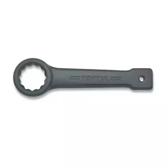Toptul AAAR 23 mm Chrome-Molybdenum Alloy Steel Slogging Ring Wrench 162 mm Length, AAAR2323 (Pack of 8 Box)