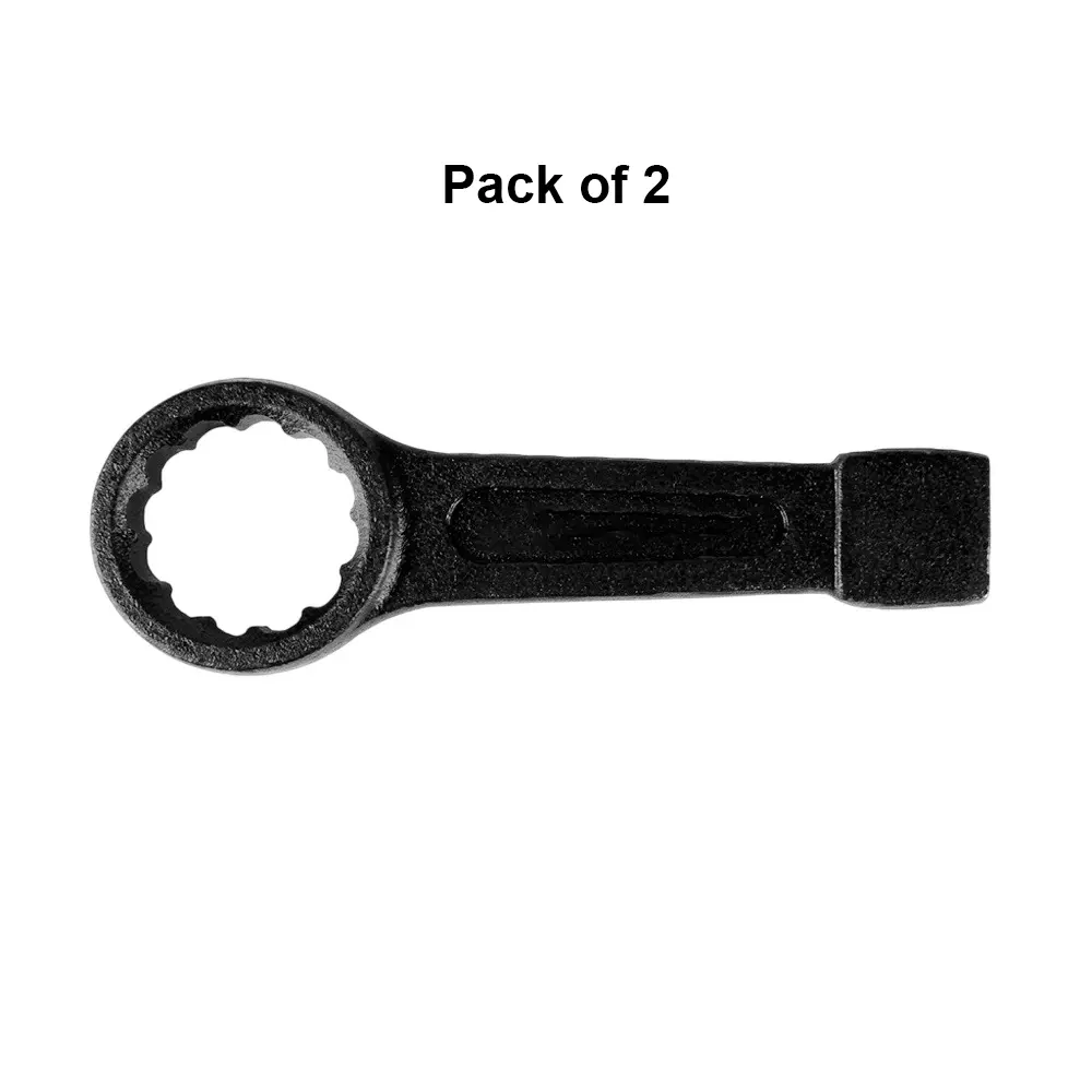 ajay-21-mm-ring-slogging-wrench-heavy-duty-spanner-with-strong-profile-handle-and-double-striking-end-02901-pack-of-2
