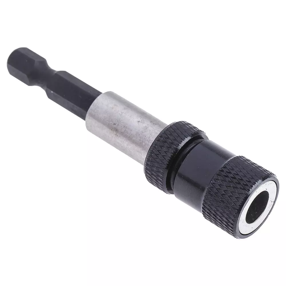 RS PRO Hex Bit Holder Chrome Molybdenum Steel Sand Blasted 1/4 Inch 68 mm, 2658323 (Pack of 10 Pcs)