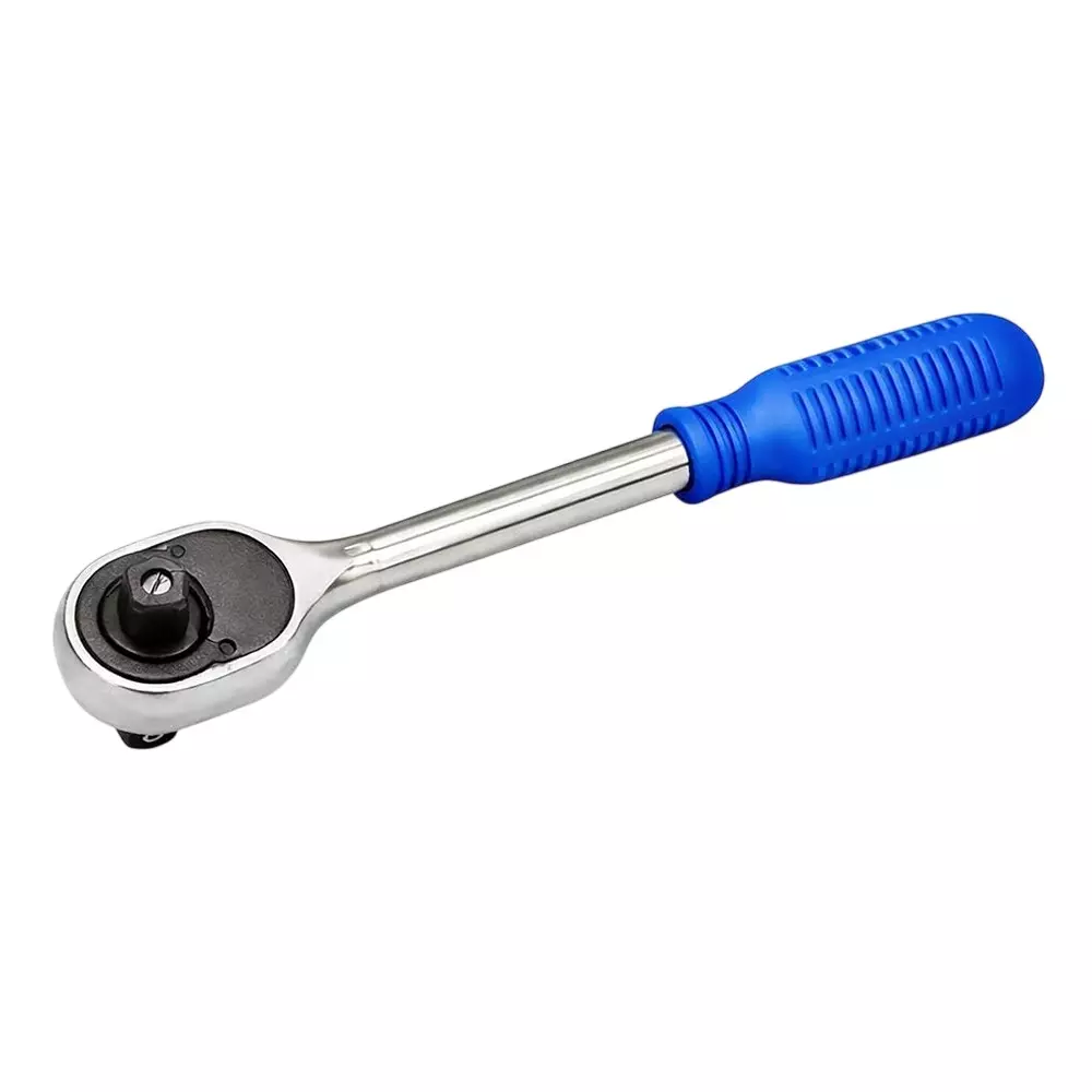 Venus Heavy Duty Oval Square Drive Ratchet Blue Chrome Vanadium Steel 1/2 Inch (12.7 mm) Drive Size 10 Inch (250 mm) Length for Industrial Use