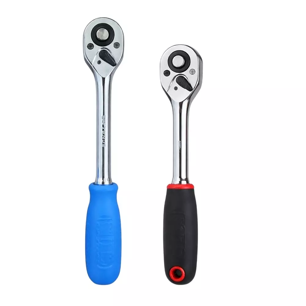 Venus Heavy Duty Oval Square Drive Ratchet Kit Silver Color Chrome Vanadium Steel 10 & 6 Inch (250 & 150 mm) Length for Industrial Use