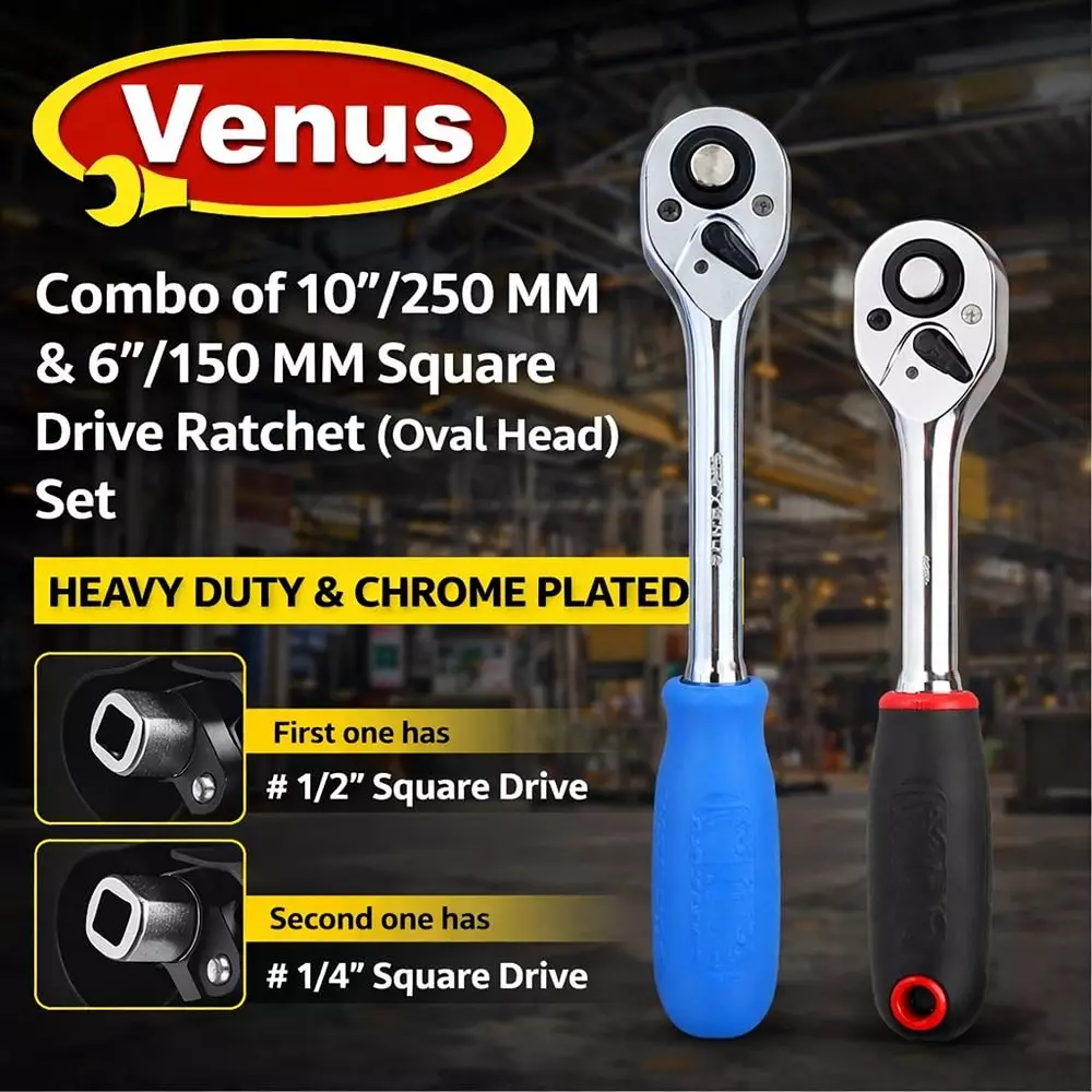 venus-heavy-duty-oval-square-drive-ratchet-kit-blue-red-chrome-vanadium-steel-12-inch-14-inch-127-mm-63-mm-10-inch-6-inch-250-mm-150-mm-for-industrial-use-combo-ratchet-2