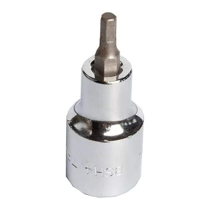 Taparia 12.7 mm (1/2 Inch) Square Drive, 4 mm Hex Bit Socket, BSH4